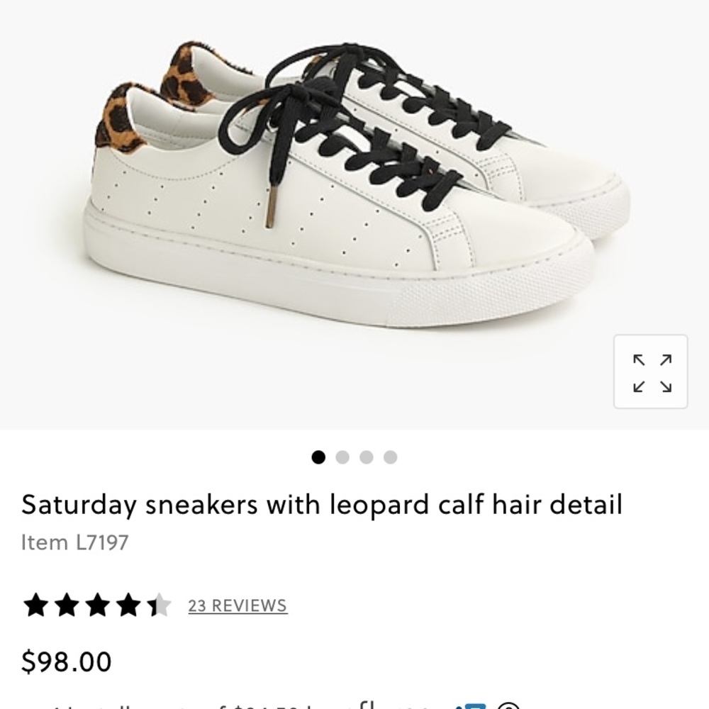 JCrew Leopard Print Saturday Sneaker